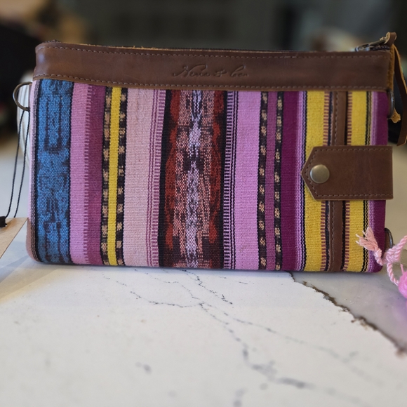 Nena & Co. Handbags - Colorful Striped Women's Clutch